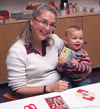Theo with Mom